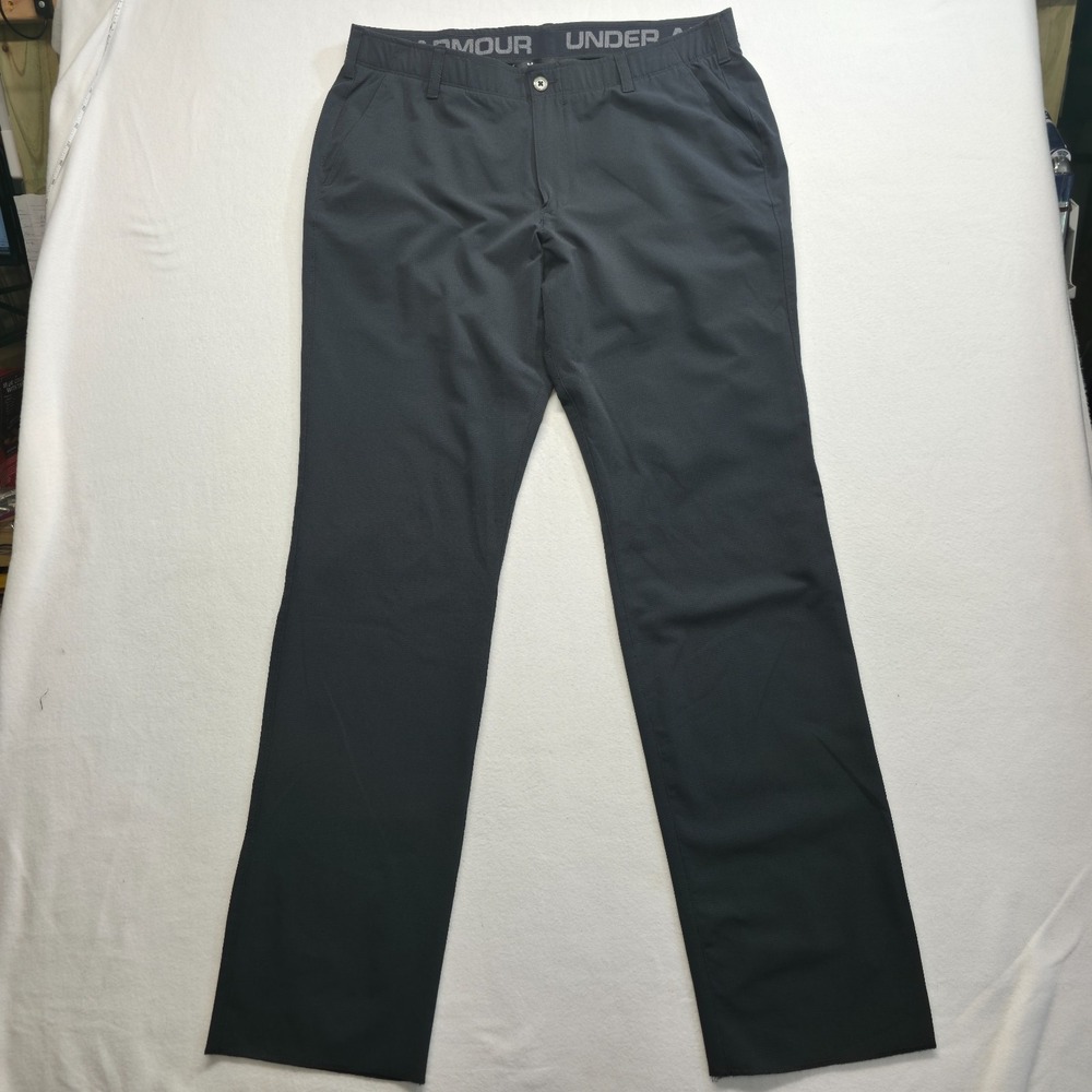 Under Armour Men's Black Loose Fit Heatgear Ripstop Hiking Pants Size 40 (38X37)